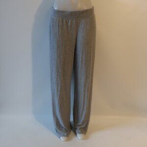 NWT Womens Sol Angeles Gray Loungwear Soft Stretch Wide Leg Pull-On Pants L *